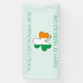 Frohen St. Patrick's Day Benutzername Shamrock Banner (Vertikal)