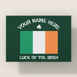 Frohen St. Patrick's Day Benutzername Shamrock Postkarte