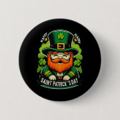 Frohen St. Patrick's Day Button (Vorderseite)