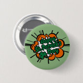 Frohen St. Patrick's Day Button (Vorne & Hinten)