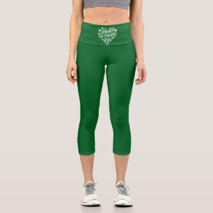 Frohen St. Patrick's Day  Capri Leggings