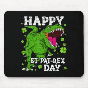 Frohen St. Patrick's Day Dinosaur T-Rex Jungen Kle Mousepad