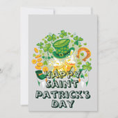 Frohen St. Patrick's Day  Feiertagskarte (Vorderseite)