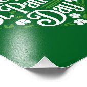 Frohen St. Patrick's Day Fotodruck (Ecke)