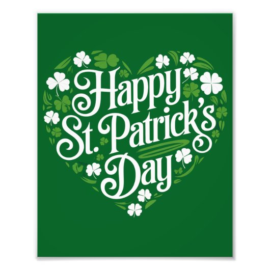 Frohen St. Patrick's Day Fotodruck (Vorne)