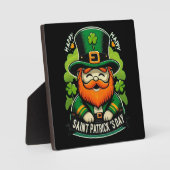 Frohen St. Patrick's Day Fotoplatte (Vorderseite)