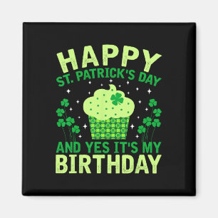 Frohen St. Patrick's Day Geburtstag Saint Paddys F Magnet