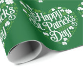 Frohen St. Patrick's Day Geschenkpapier (Rolleneckpunkt)