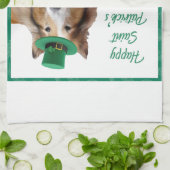Frohen St. Patrick's Day Geschirrtuch (Gefaltet)
