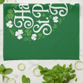 Frohen St. Patrick's Day Geschirrtuch (Gefaltet)
