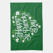 Frohen St. Patrick's Day Geschirrtuch (Vertikal)