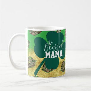 Frohen St. Patrick's Day Gesegnete Mutter Mama Kaffeetasse
