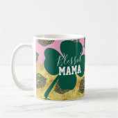 Frohen St. Patrick's Day Gesegnete Mutter Mama  Kaffeetasse (Links)