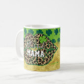 Frohen St. Patrick's Day Gesegnete Mutter Mama Lip Kaffeetasse (Vorderseite Links)
