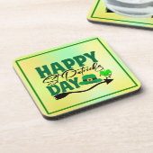 Frohen St. Patrick's Day Getränkeuntersetzer (Linke Seite)