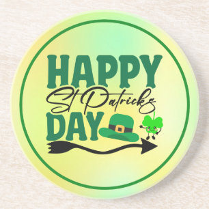 Frohen St. Patrick's Day Getränkeuntersetzer