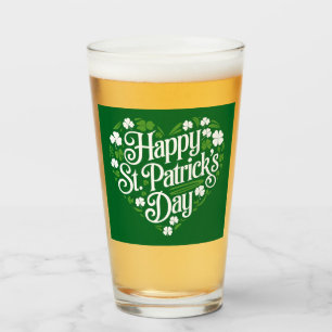 Frohen St. Patrick's Day  Glas