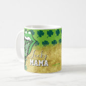 Frohen St. Patrick's Day Glückliche Mutter Mama Li Kaffeetasse (Vorderseite Links)