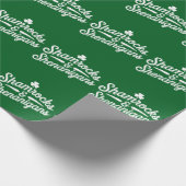 Frohen St. Patrick's Day Glücksklee & Schabernack Geschenkpapier (Ecke)