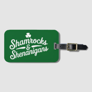 Frohen St. Patrick's Day Glücksklee&Scherereien Gepäckanhänger