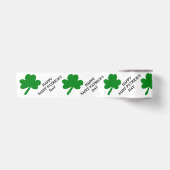 Frohen St. Patrick's Day Grüne Shamrocks 3" Satinband (Vorderseite)