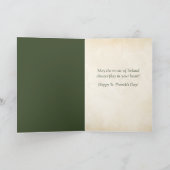 Frohen St. Patrick's Day Gruss | Vintage Irisch Karte (Innenseite)