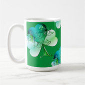"Frohen St. Patrick's Day" Handgeschrieben mit Sha Kaffeetasse (Links)