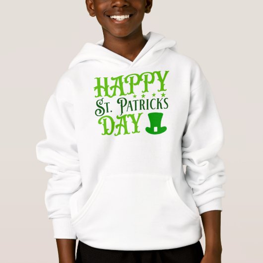 Frohen St. Patrick's Day Hoodie (Vorderseite)