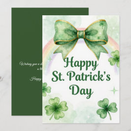 Frohen St. Patrick's Day Irische Grußkarte Feiertagskarte