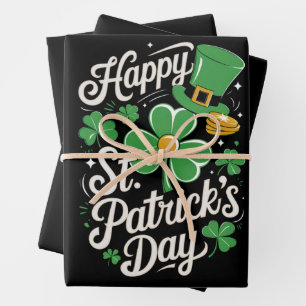Frohen St. Patrick's Day irische Herkunft St Patty Geschenkpapier Set