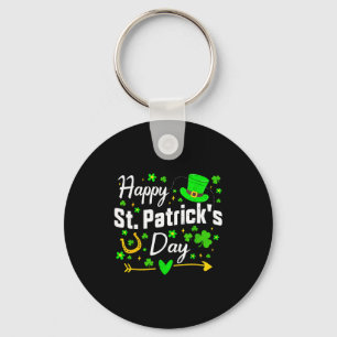 Frohen St. Patrick's Day irischer Kleeblatt Männer Schlüsselanhänger
