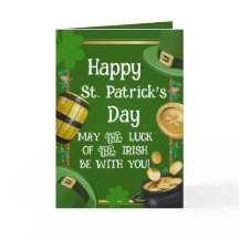 Frohen St. Patrick's Day - Irischer Segen & Orname