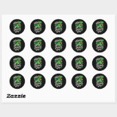 Frohen St. Patrick's Day Irisches Erbe St. Pattys  Runder Aufkleber (Blatt)