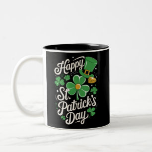 Frohen St. Patrick's Day Irisches Erbe St Patty's  Zweifarbige Tasse