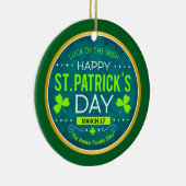 FROHEN ST. PATRICK'S DAY, "IRISCHES GLÜCK" KERAMIK ORNAMENT (Rechts)
