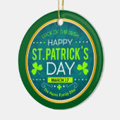 FROHEN ST. PATRICK'S DAY, "IRISCHES GLÜCK" KERAMIK ORNAMENT (Links)