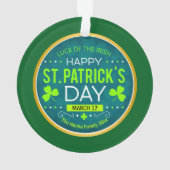 FROHEN ST. PATRICK'S DAY, "IRISCHES GLÜCK" ORNAMENT (Rückseite)