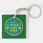 FROHEN ST. PATRICK'S DAY, "IRISCHES GLÜCK" SCHLÜSSELANHÄNGER (Rückseite)