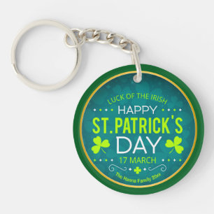 FROHEN ST. PATRICK'S DAY, "IRISCHES GLÜCK" SCHLÜSSELANHÄNGER