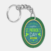 FROHEN ST. PATRICK'S DAY, "IRISCHES GLÜCK" SCHLÜSSELANHÄNGER (Vorderseite links)