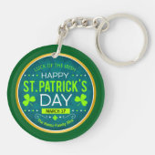 FROHEN ST. PATRICK'S DAY, "IRISCHES GLÜCK" SCHLÜSSELANHÄNGER (Rückseite)