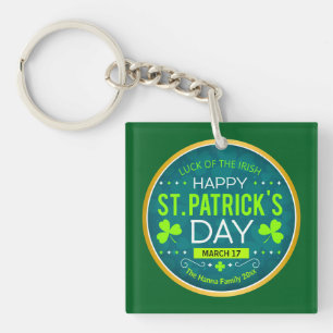 FROHEN ST. PATRICK'S DAY, "IRISCHES GLÜCK" SCHLÜSSELANHÄNGER