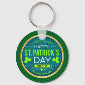 FROHEN ST. PATRICK'S DAY, "IRISCHES GLÜCK" SCHLÜSSELANHÄNGER (Rückseite)