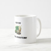 Frohen St. Patrick's Day Kaffeetasse (VorderseiteRechts)