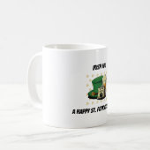 Frohen St. Patrick's Day Kaffeetasse (Vorderseite Links)