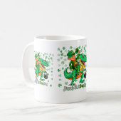 Frohen St. Patrick's Day Kaffeetasse (Vorderseite Links)