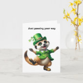 Frohen St. Patrick's Day Karte (Gelbe Blume)