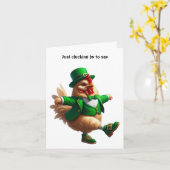 Frohen St. Patrick's Day Karte (Gelbe Blume)