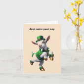 Frohen St. Patrick's Day Karte (Gelbe Blume)