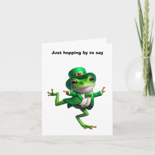 Frohen St. Patrick's Day Karte (Vorderseite)